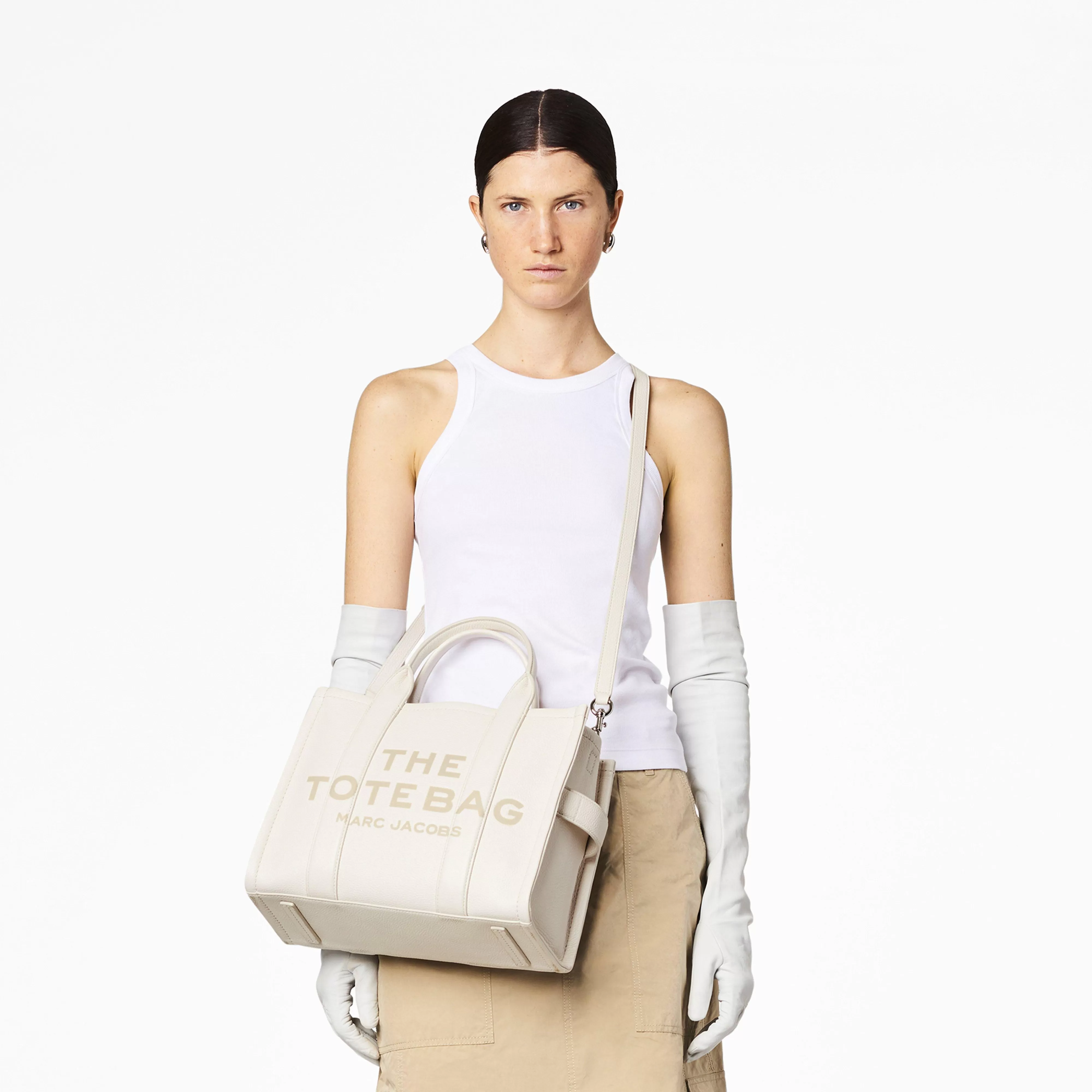 Tote Bags^Marc Jacobs Medium Toyveske I Laer