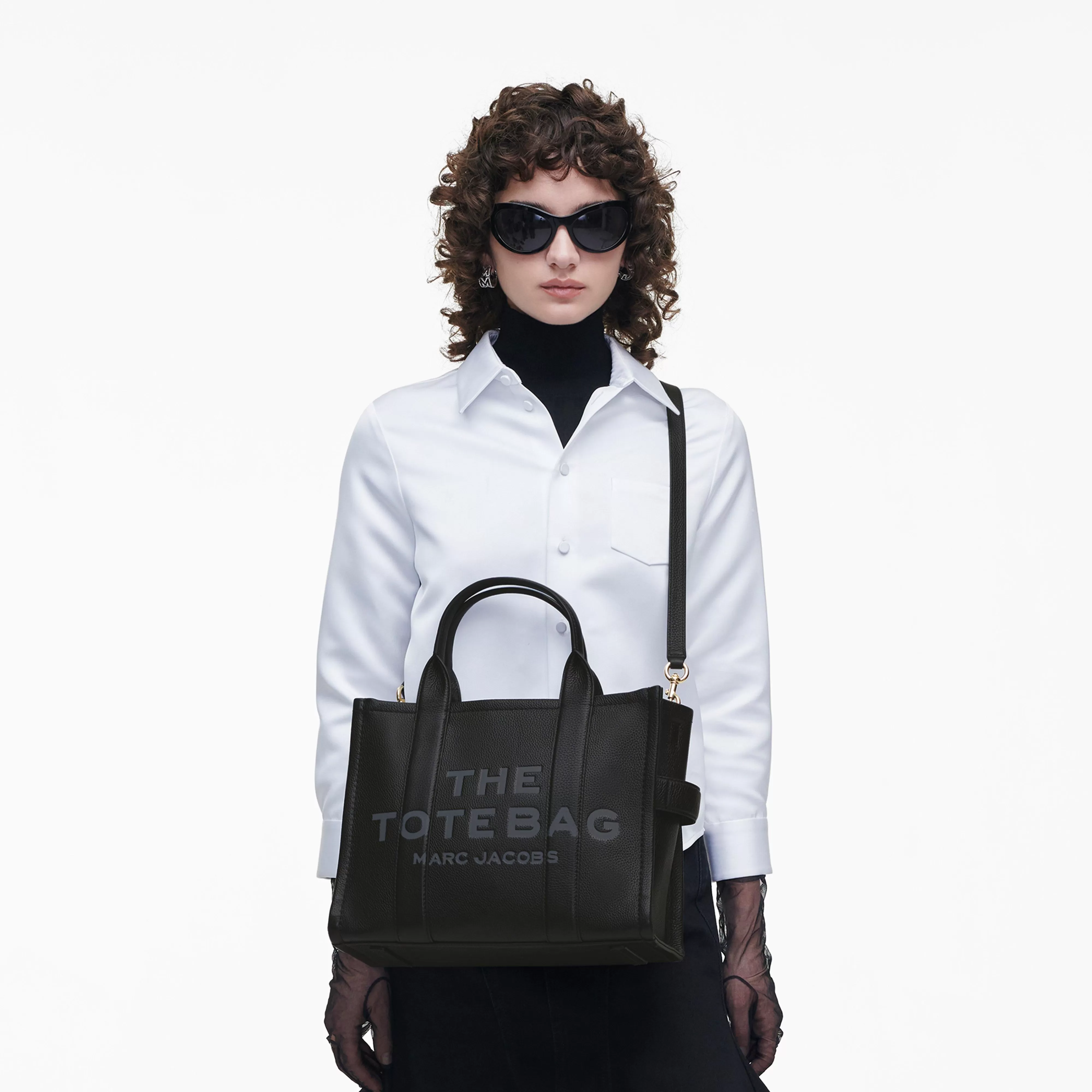 Tote Bags^Marc Jacobs Medium Toyveske I Laer