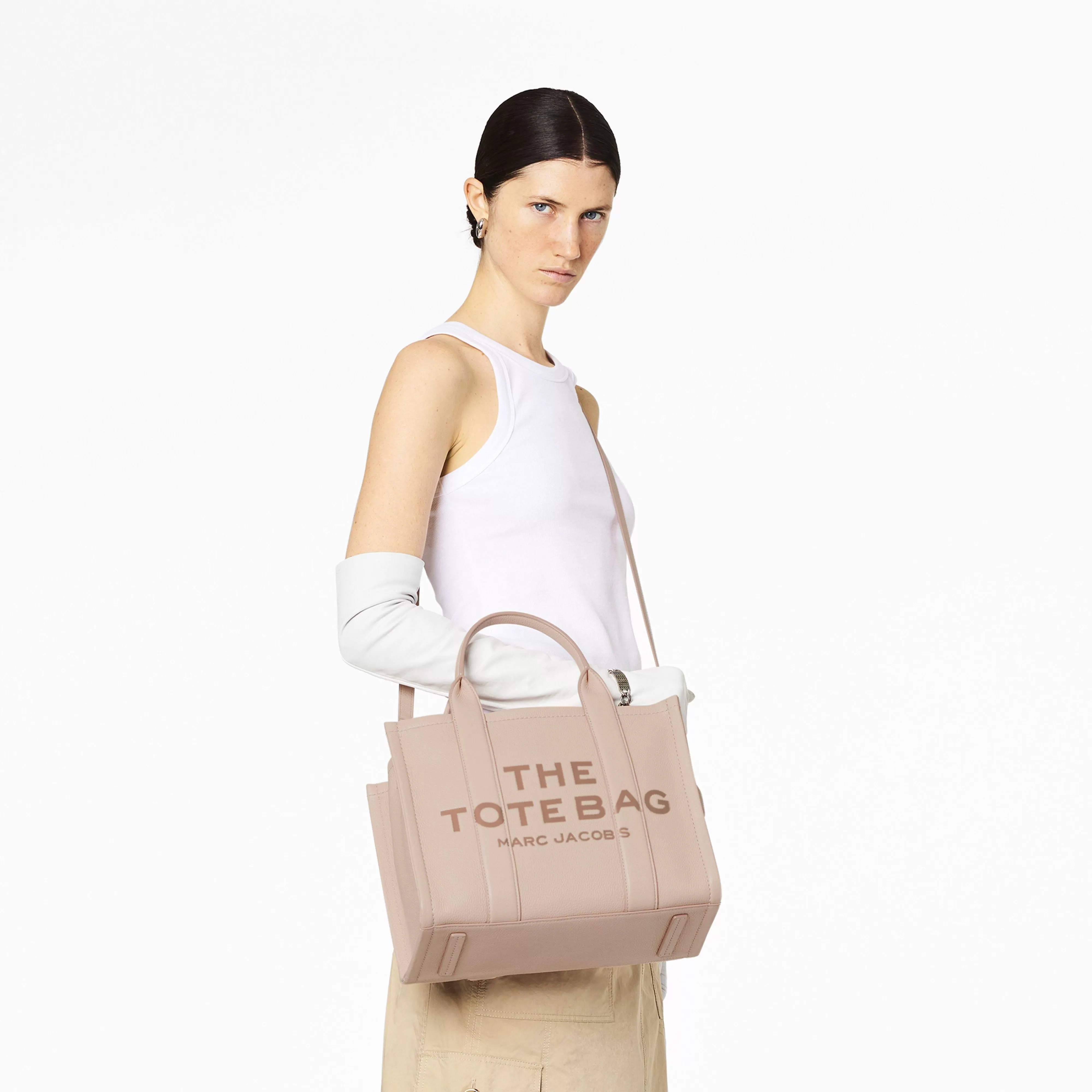 Tote Bags^Marc Jacobs Medium Toyveske I Laer